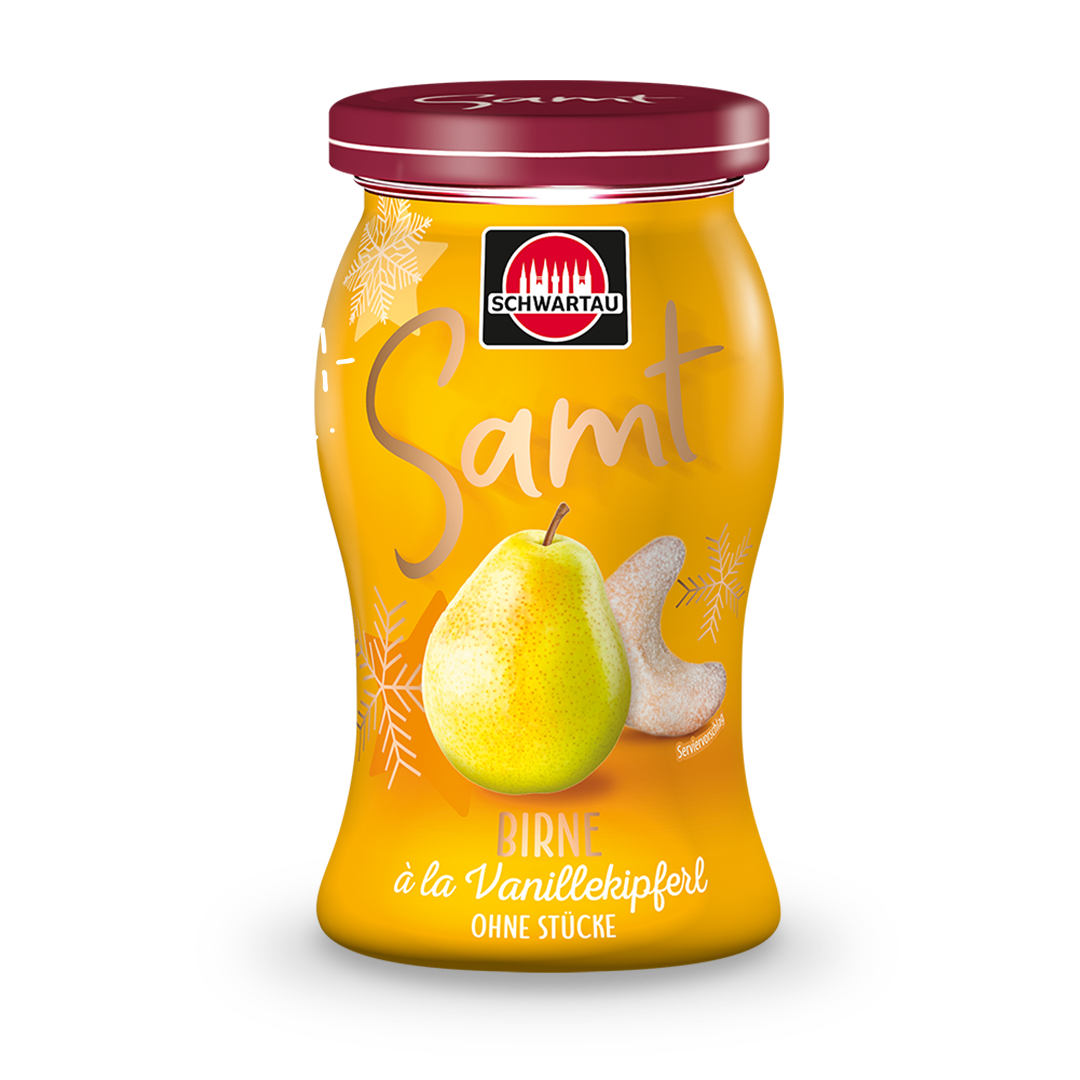 Samt Birne à la Vanillekipferl
