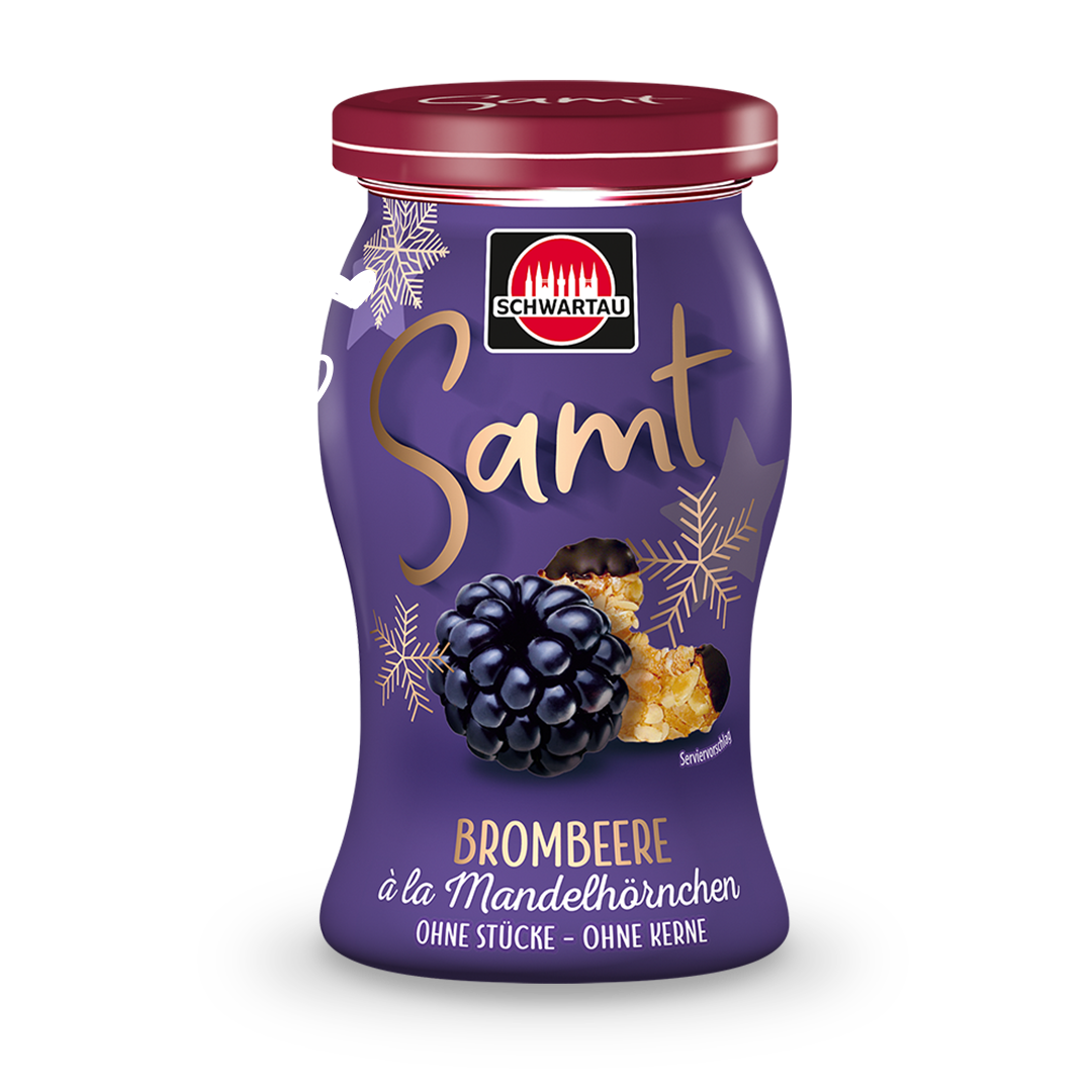 Samt Brombeere à la Mandelhörnchen